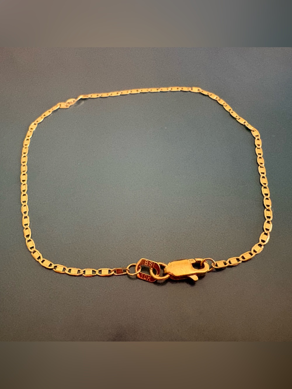10K Solid Gold Valentino Bracelet 6.5”